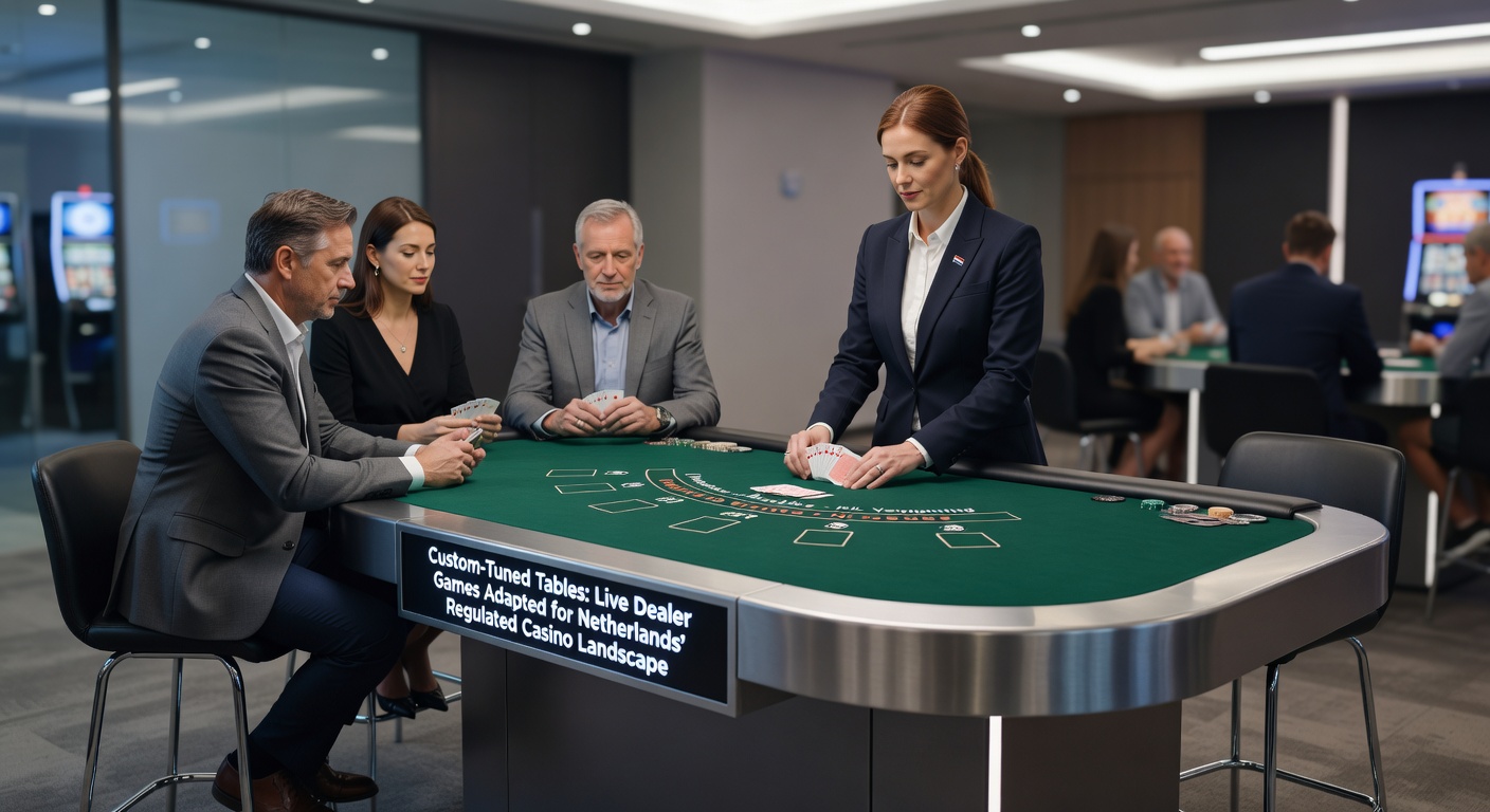 Technische setup van een live dealer studio met monitors, camera's en compliance-software, gericht op Nederlandse marktcompliance