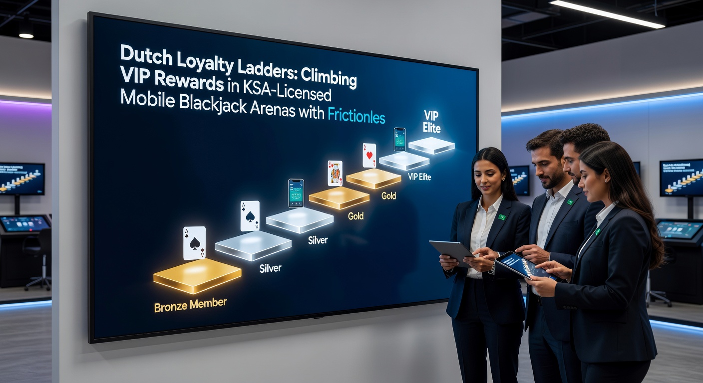 Mobiele blackjack-interface met VIP-ladder-indicator, live dealer op achtergrond en iDEAL-betaaloptie zichtbaar