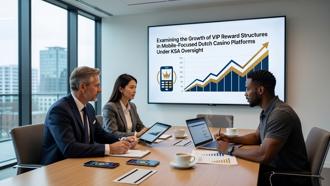 Grafiek met groeipercentages van VIP-accounts en mobiele inzetten in Nederlandse casino's