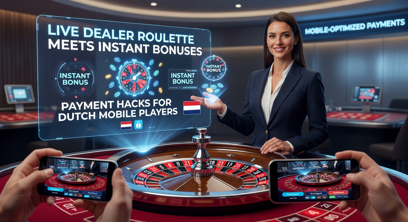 Nederlandse speler op mobiele telefoon die een instant bonus claimt tijdens live roulette