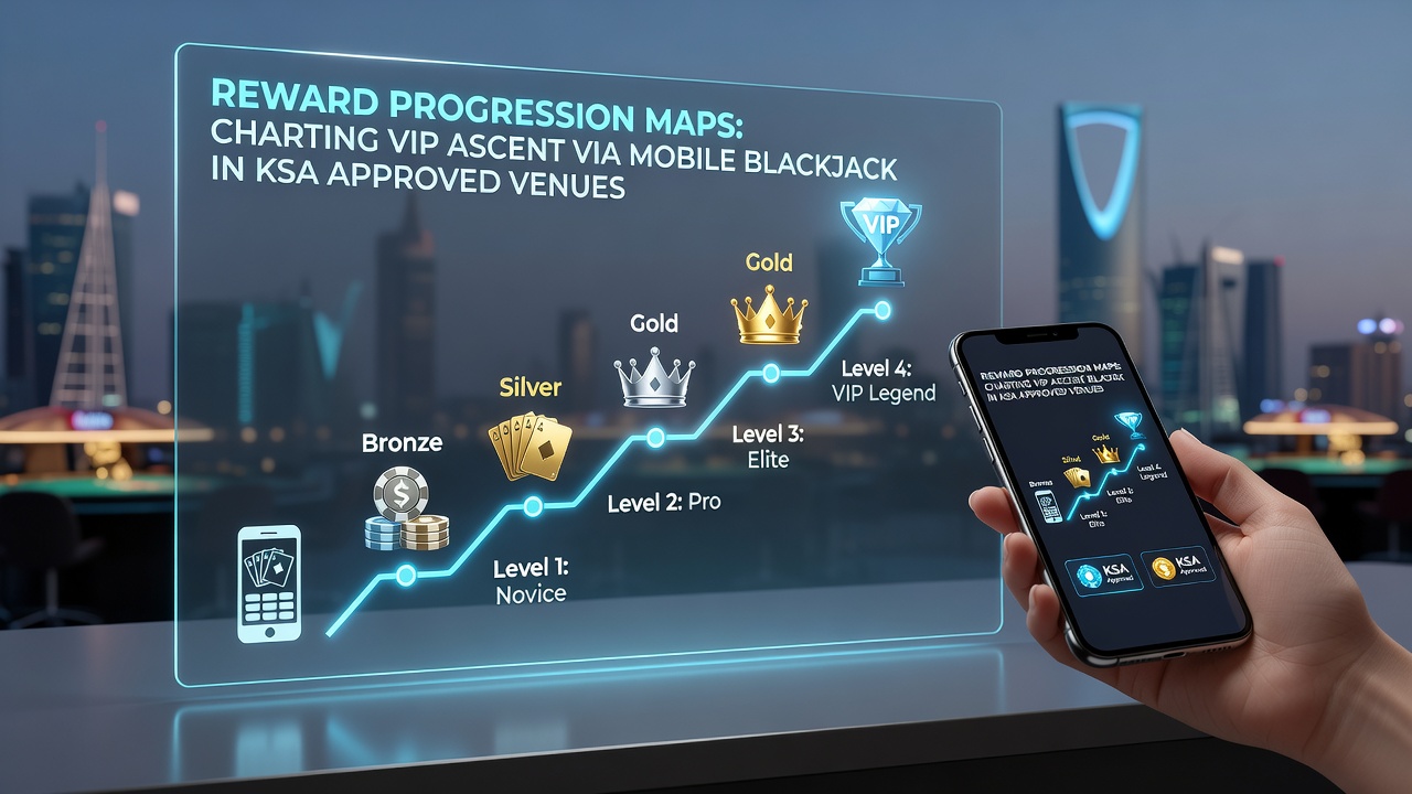 Beloningsprogressiekaarten tonen VIP-niveaus in mobiele blackjack bij Nederlandse KSA-venues